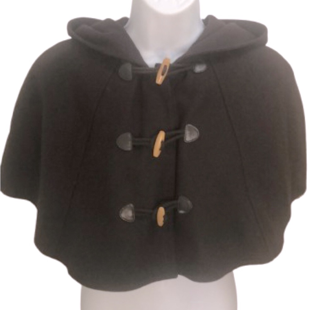 H&M X DIVIDED WOOL BLEND WINTER CAPE/SHRUG • Sz S/M